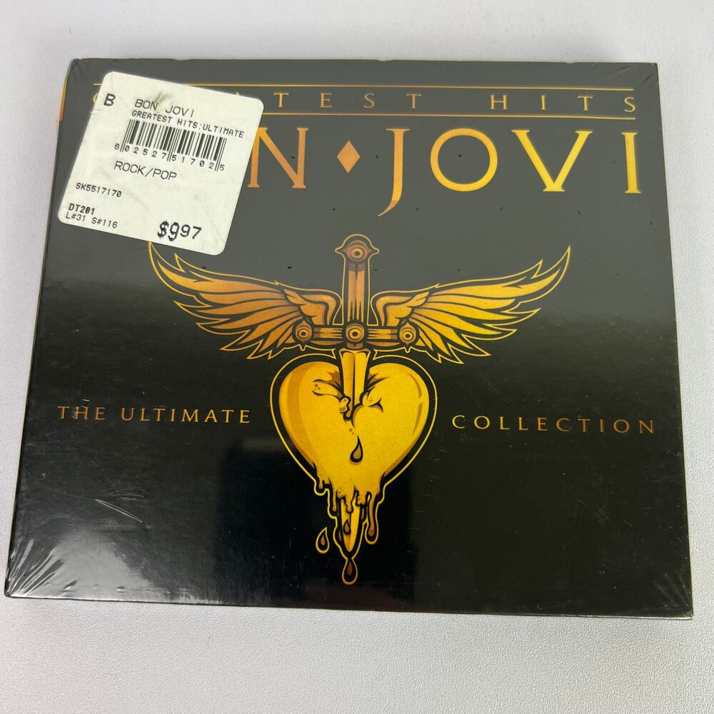 Bon Jovi Ultimate Greatest Hits 2 CD Livin On A Prayer Wanted Dead Or Alive New